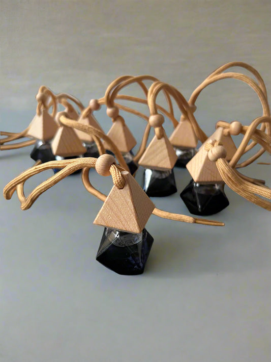 Decorative car diffuser in a geometric shape